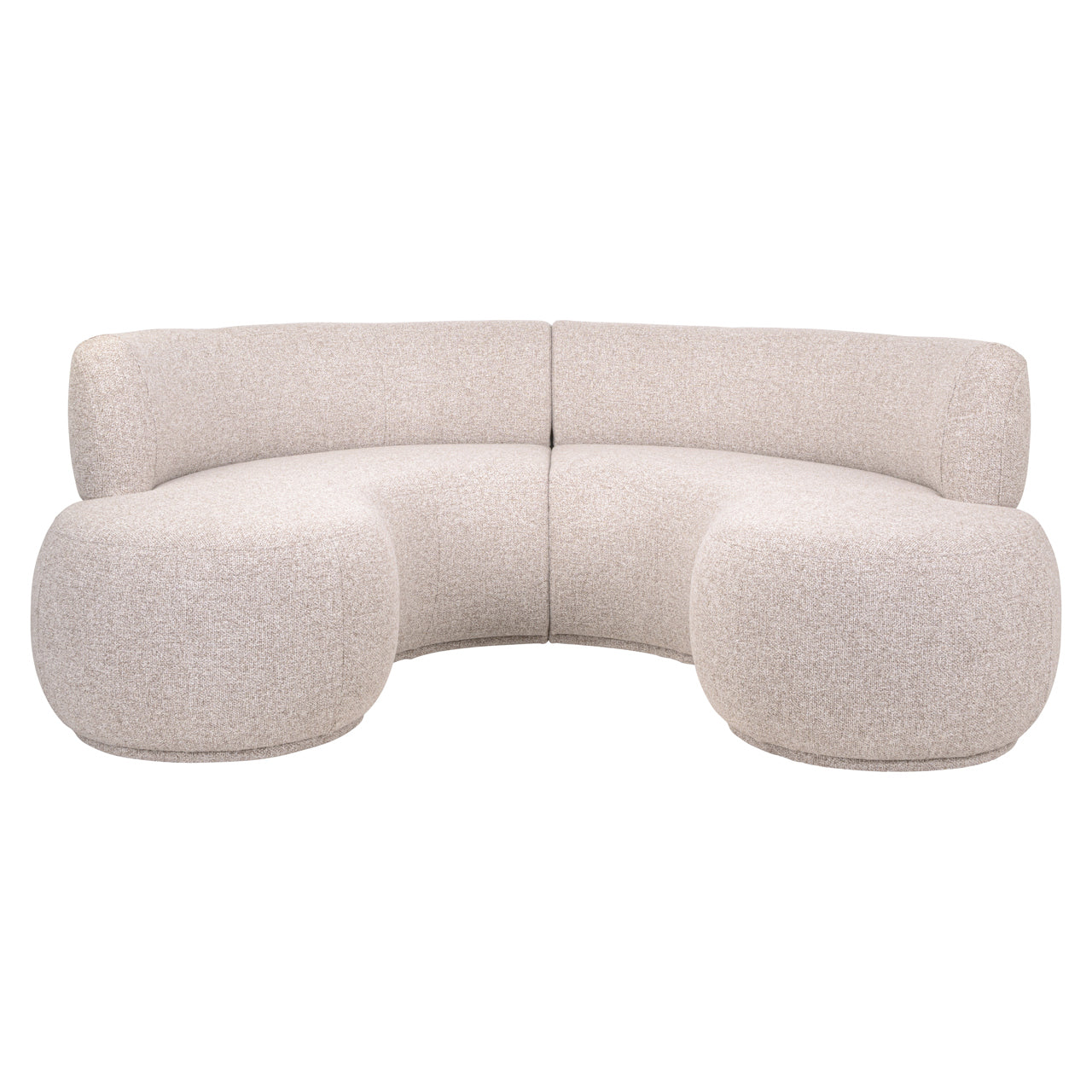 Richmond Interiors Sitzbank Sorrobon cayenne brown round (Set of 2)
