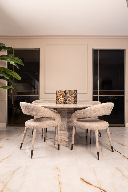 Richmond Interiors Esszimmerstuhl Gia natural chunky Richmond Interiors