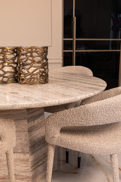 Richmond Interiors Esstisch Westin grey 135Ø Richmond Interiors