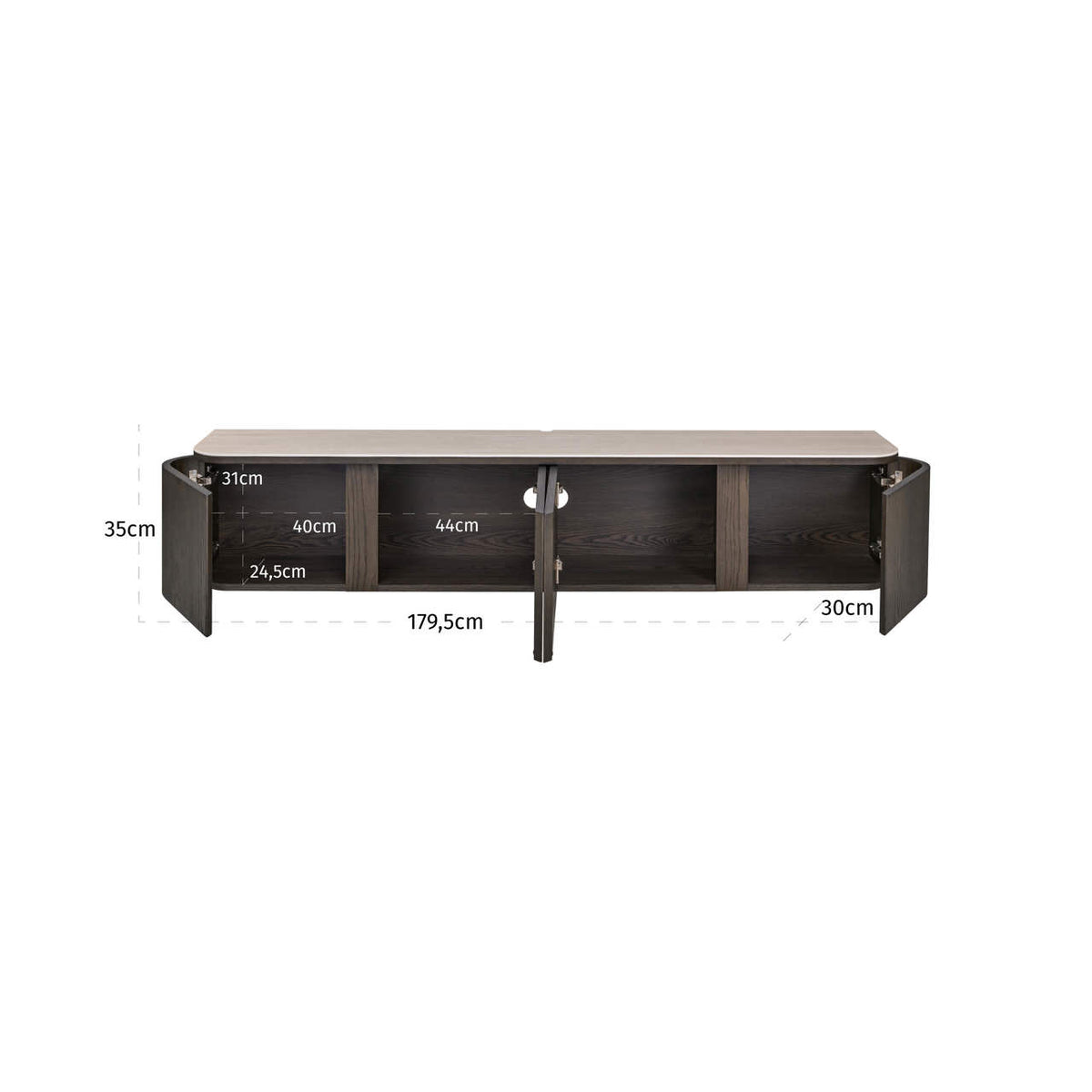 Richmond Interiors TV-Schrank Nando brown