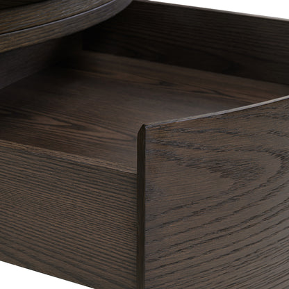 Richmond Interiors Couchtisch Langford brown 90Ø 1-drawer