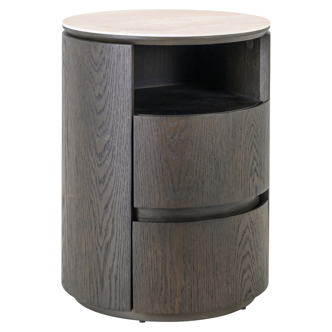 Richmond Interiors Nachttisch Nando brown 2-drawers