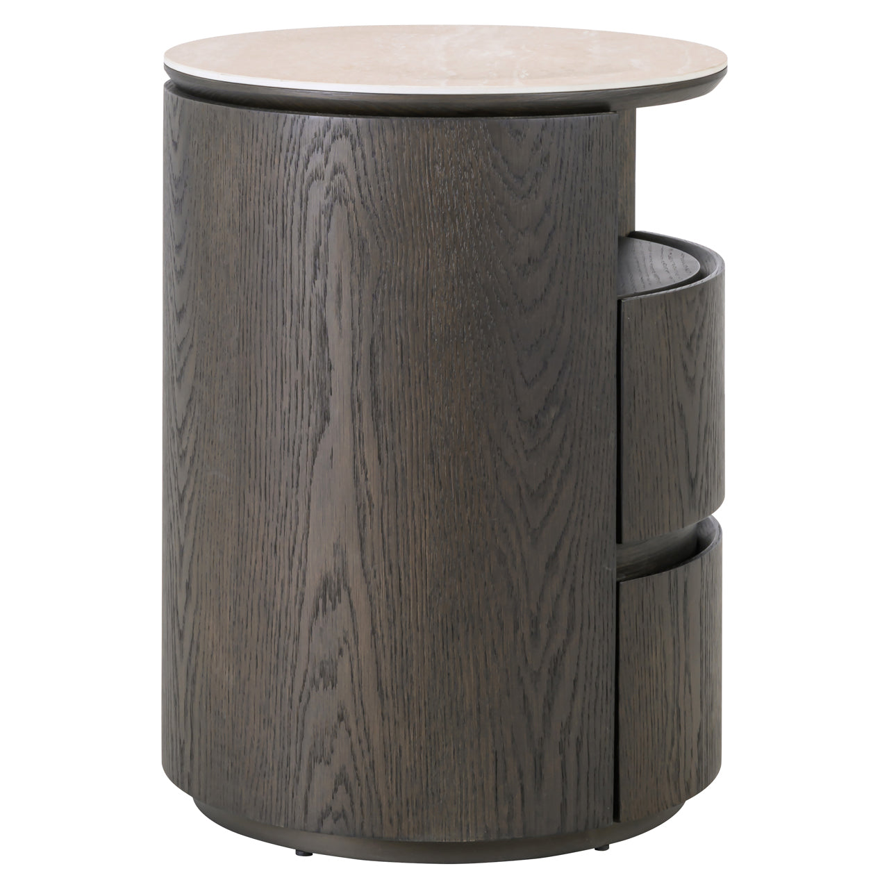 Richmond Interiors Nachttisch Nando brown 2-drawers Richmond Interiors