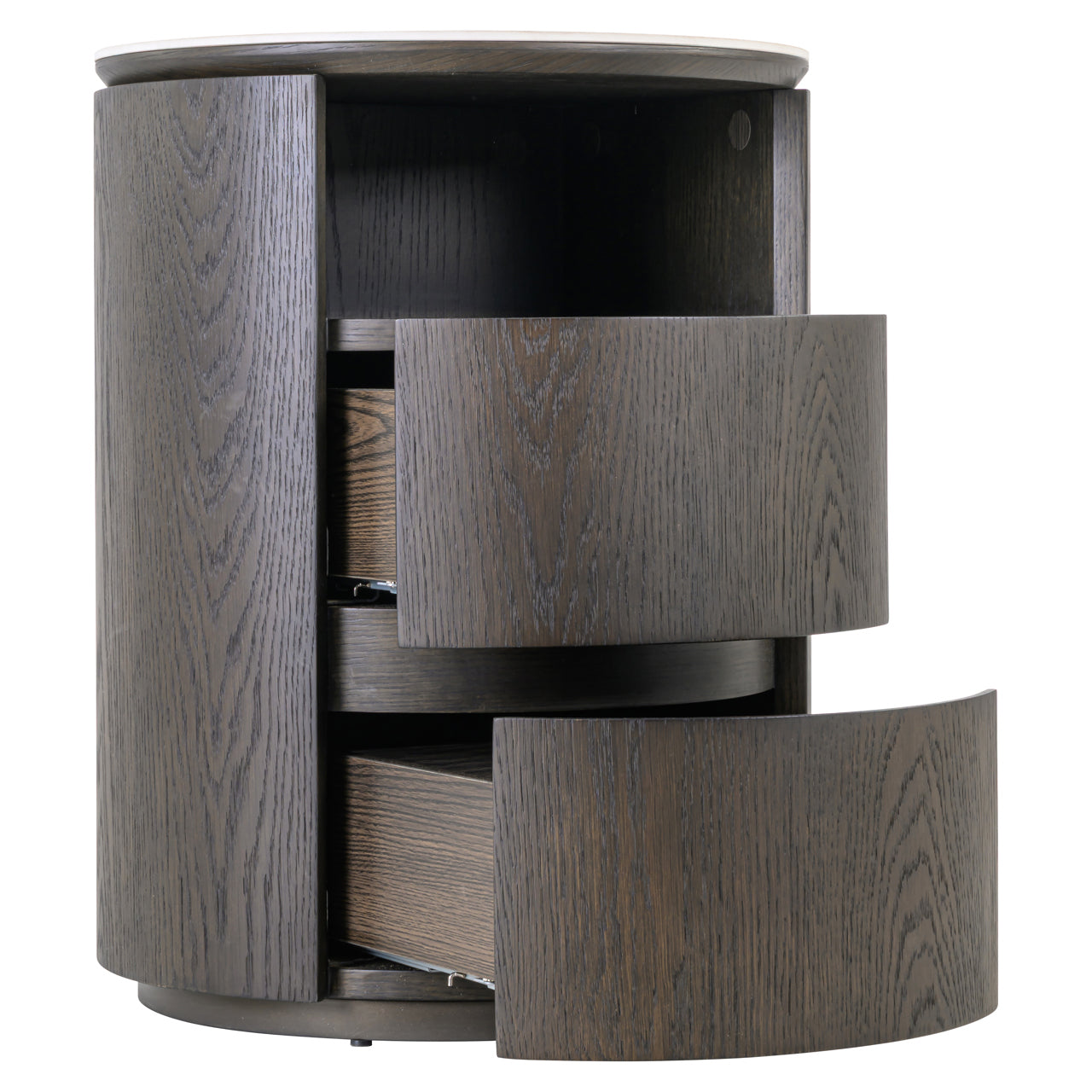 Richmond Interiors Nachttisch Nando brown 2-drawers Richmond Interiors