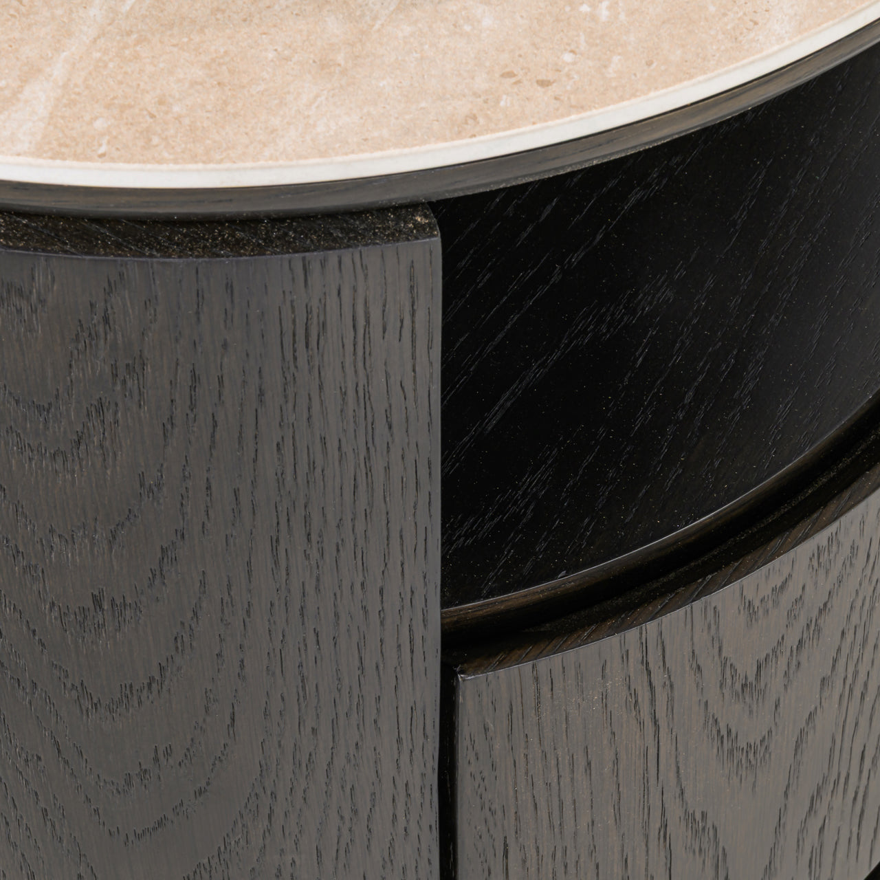 Richmond Interiors Nachttisch Nando brown 2-drawers Richmond Interiors