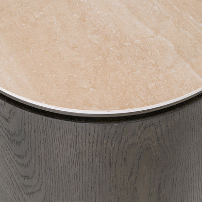 Richmond Interiors Nachttisch Nando brown 2-drawers Richmond Interiors