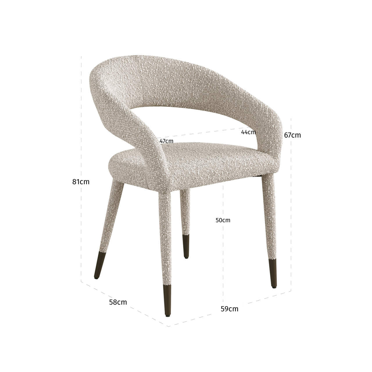 Richmond Interiors Esszimmerstuhl Gia natural chunky Esszimmerstuhl Richmond Interiors