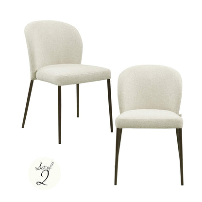 Richmond Interiors Esszimmerstuhl Stacker  biscotti fire retardant (Set of 2)