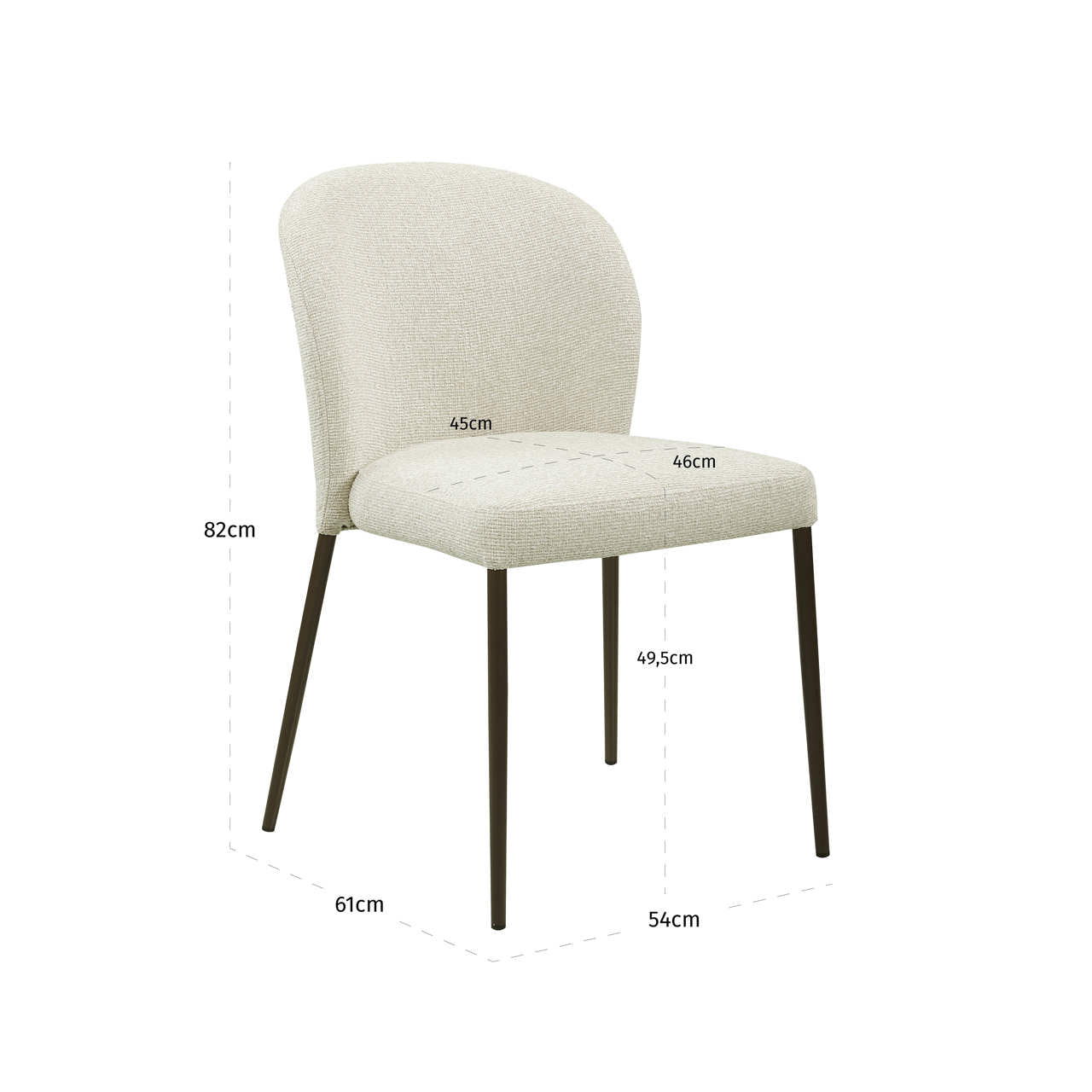 Richmond Interiors Esszimmerstuhl Stacker biscotti fire retardant (Set of 2) Esszimmerstuhl Richmond Interiors