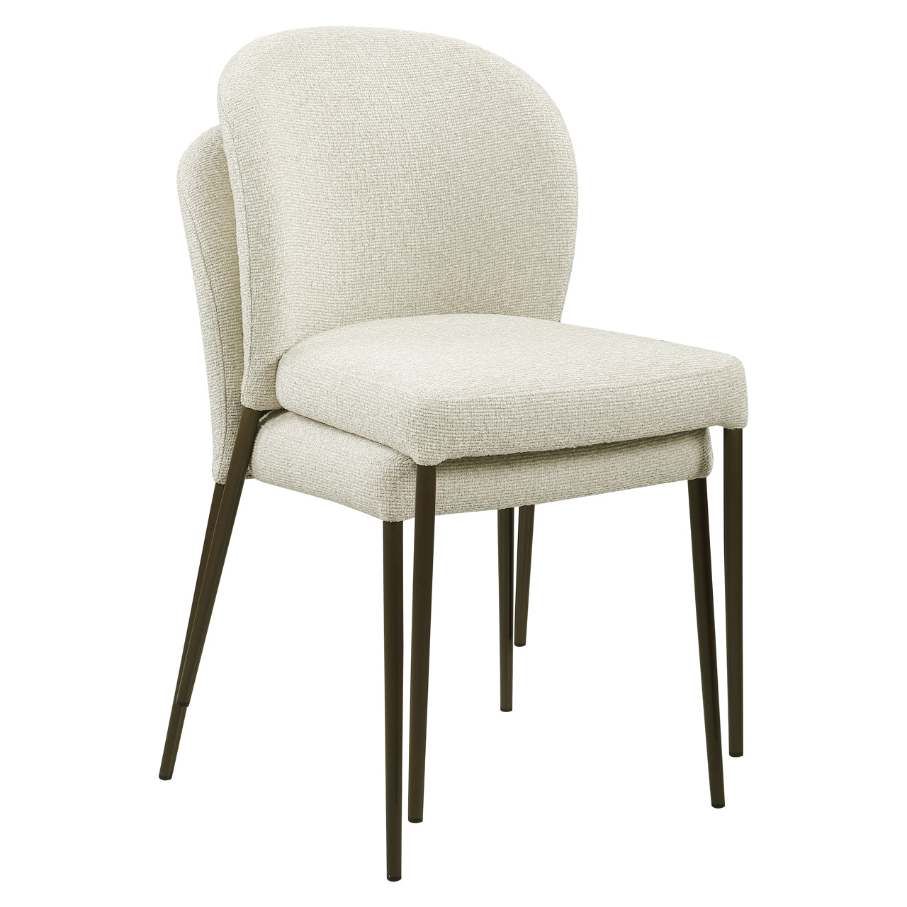 Richmond Interiors Esszimmerstuhl Stacker  biscotti fire retardant (Set of 2)