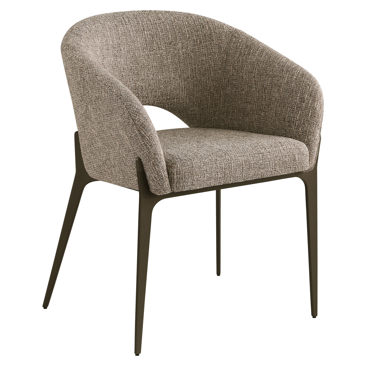 Richmond Interiors Esszimmerstuhl Kenzi brown tweed