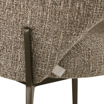 Richmond Interiors Esszimmerstuhl Kenzi brown tweed