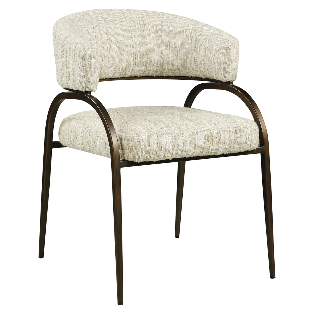 Richmond Interiors Esszimmerstuhl Charda  beige angora