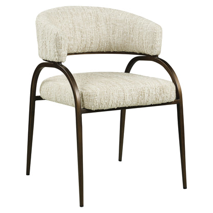 Richmond Interiors Esszimmerstuhl Charda  beige angora