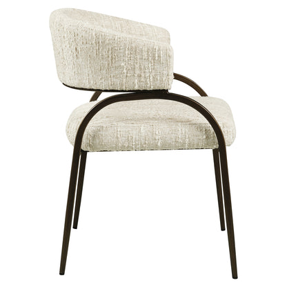 Richmond Interiors Esszimmerstuhl Charda  beige angora