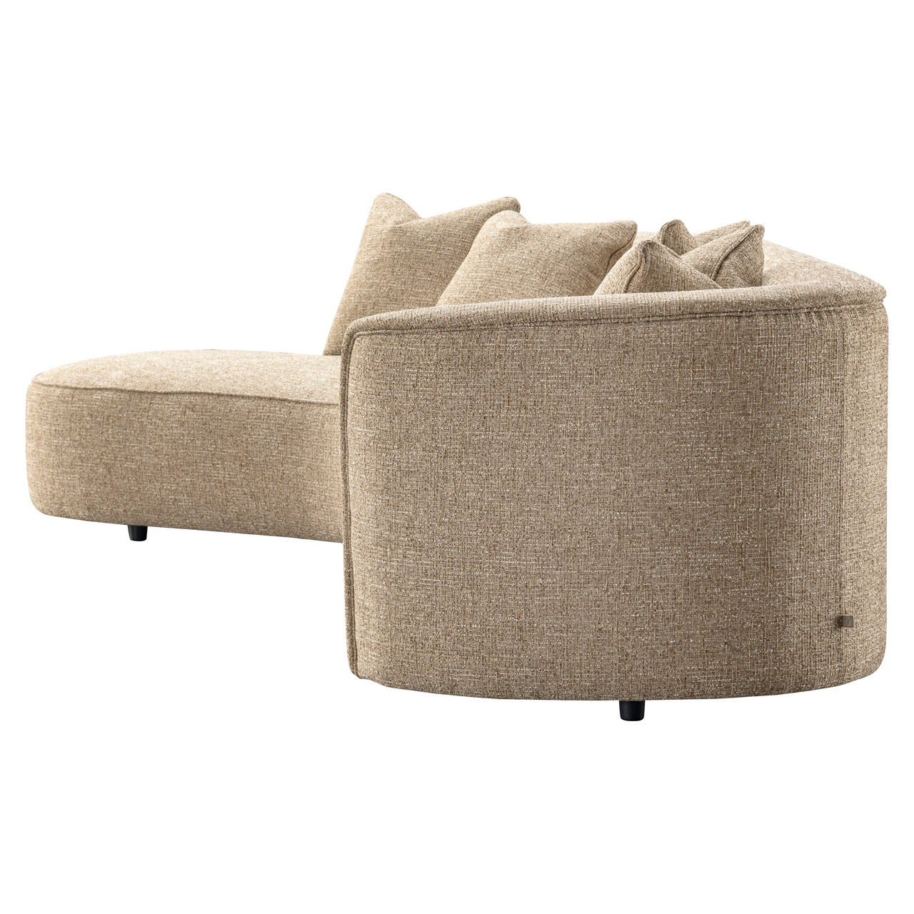 Richmond Interiors Sofa Romero sand tweed ottoman left fire retardant