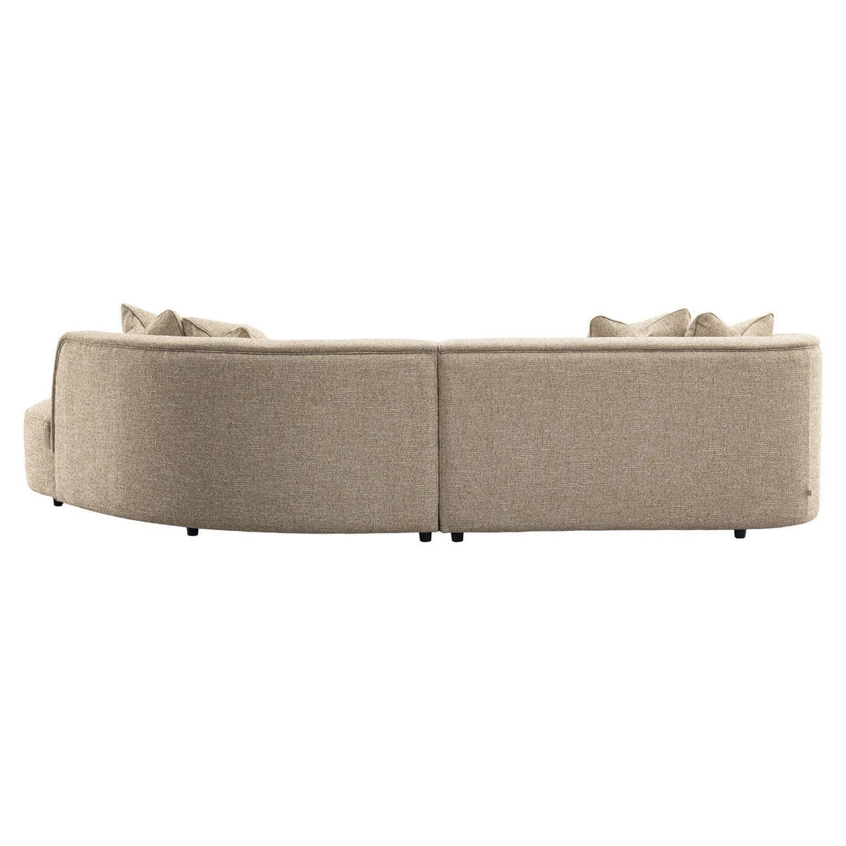 Richmond Interiors Sofa Romero sand tweed ottoman right fire retardant Richmond Interiors
