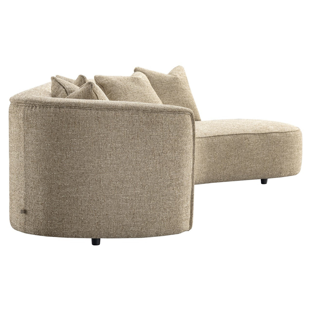 Richmond Interiors Sofa Romero sand tweed ottoman right fire retardant Richmond Interiors