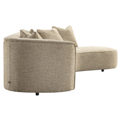 Richmond Interiors Sofa Romero sand tweed ottoman right fire retardant Richmond Interiors