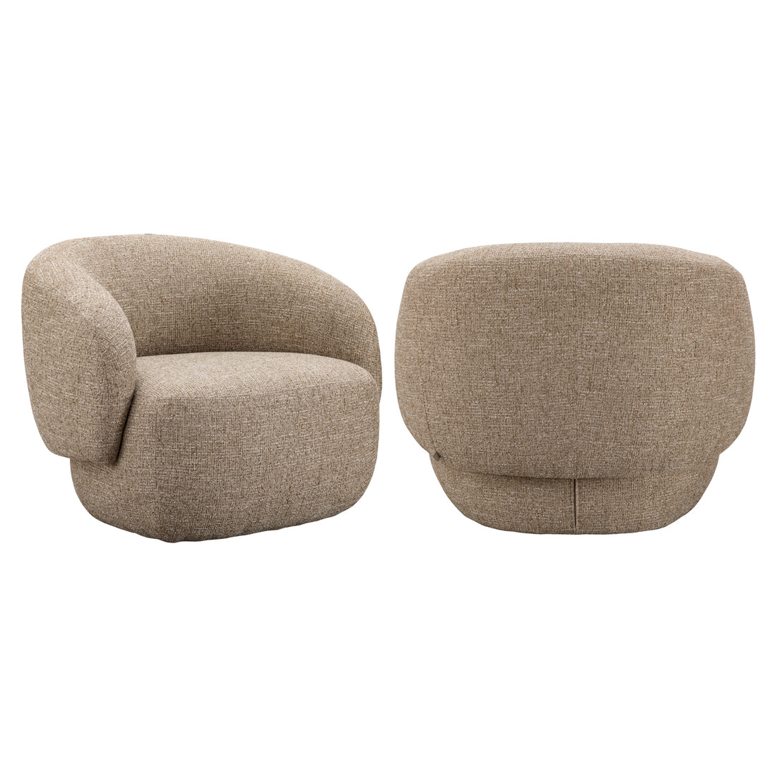 Richmond Interiors Lounge Stuhl Milano sand tweed fire retardant Lounge Stuhl Richmond Interiors