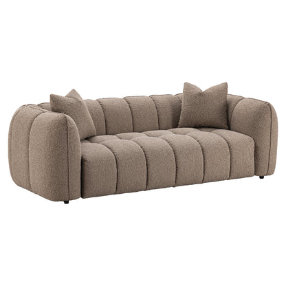 Richmond Interiors Sofa Hogan mocca chunky 3-seater fire retardant