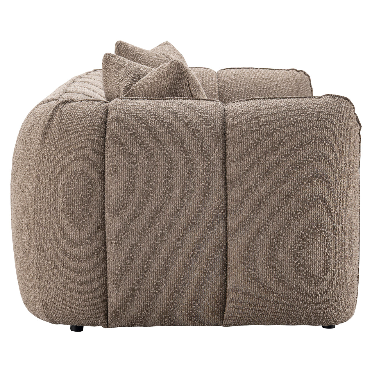 Richmond Interiors Sofa Hogan mocca chunky 3-seater fire retardant