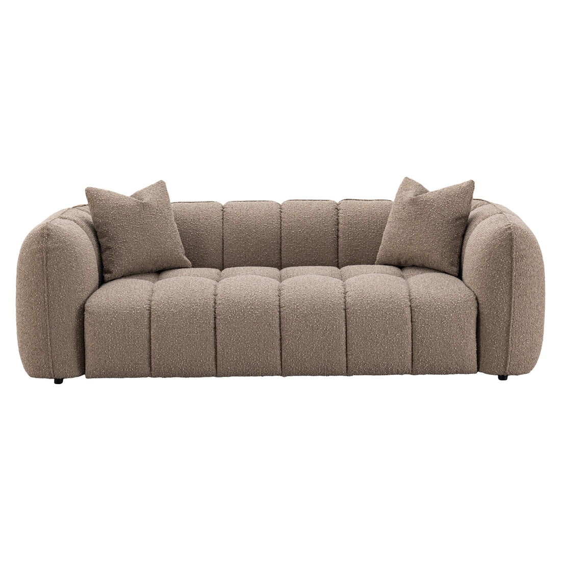 Richmond Interiors Sofa Hogan mocca chunky 3-seater fire retardant Sofa Richmond Interiors