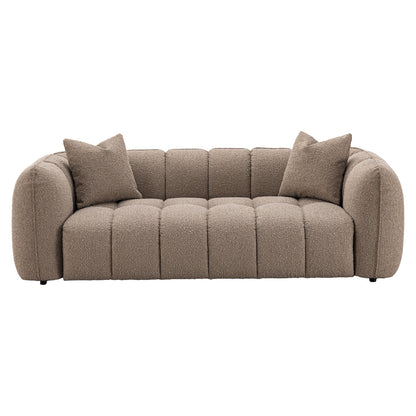 Richmond Interiors Sofa Hogan mocca chunky 3-seater fire retardant