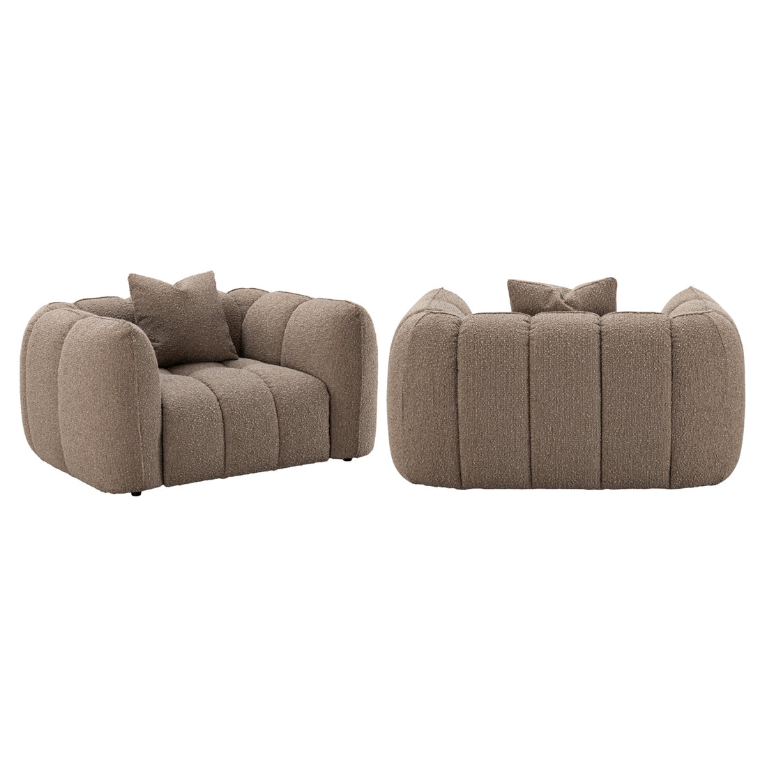 Richmond Interiors Lounge Stuhl Hogan mocca chunky fire retardant Lounge Stuhl Richmond Interiors