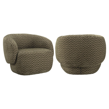 Richmond Interiors Lounge Stuhl Milano moss chevron