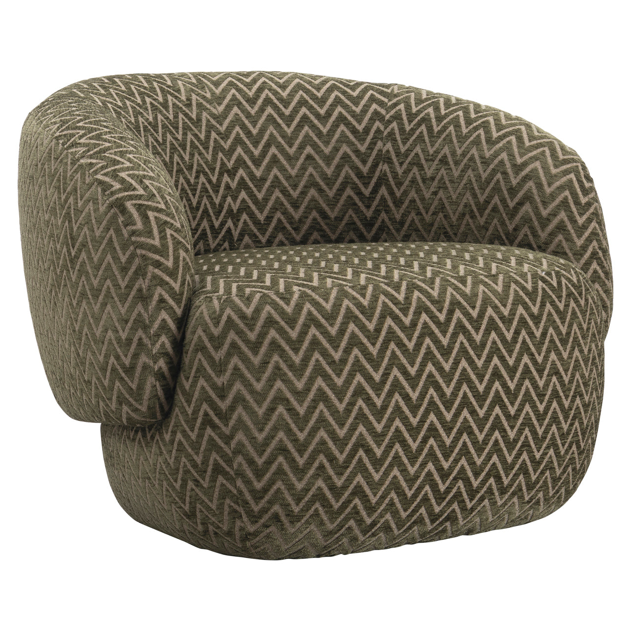 Richmond Interiors Lounge Stuhl Milano moss chevron