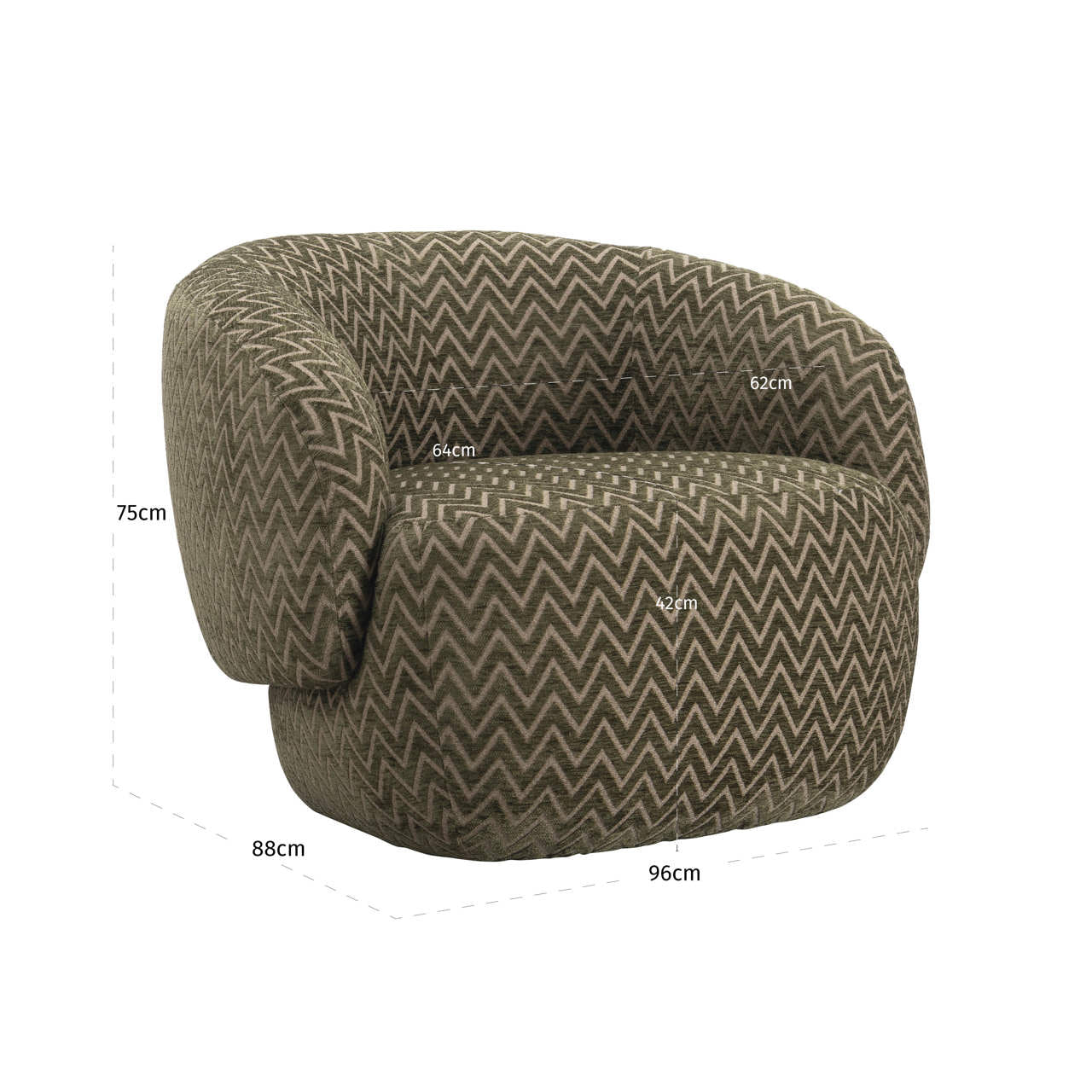 Richmond Interiors Lounge Stuhl Milano moss chevron Lounge Stuhl Richmond Interiors