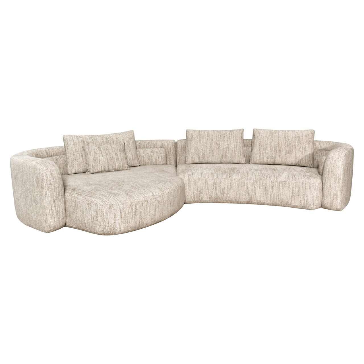 Richmond Interiors Sofa Angusto natural softweave lounge left