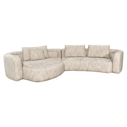 Richmond Interiors Sofa Angusto natural softweave lounge left