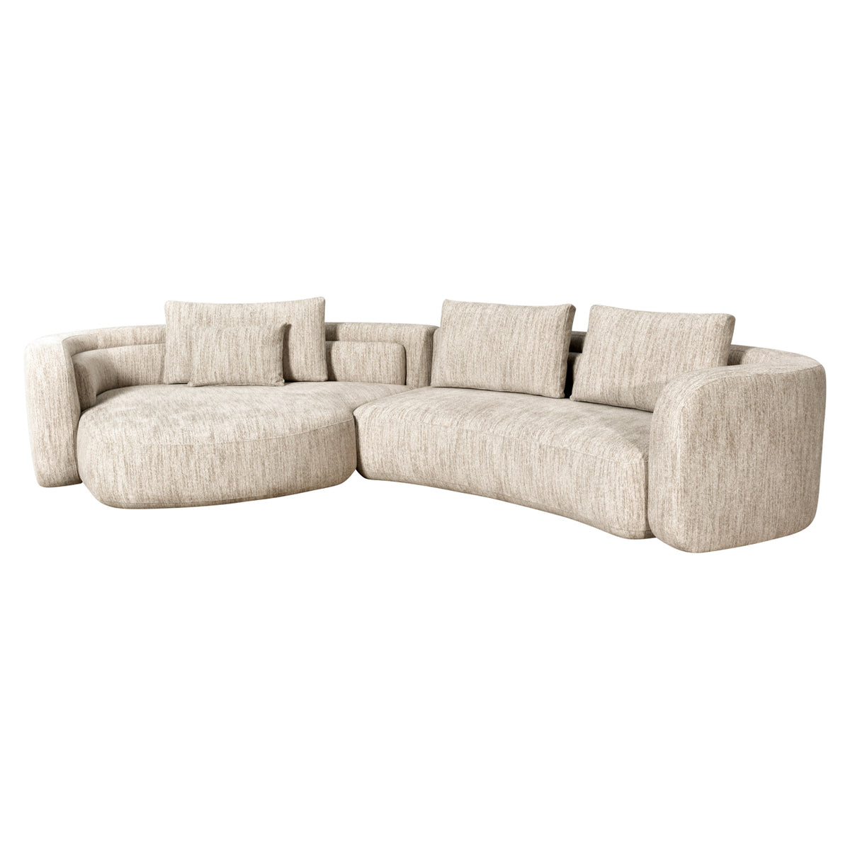 Richmond Interiors Sofa Angusto natural softweave lounge left Richmond Interiors