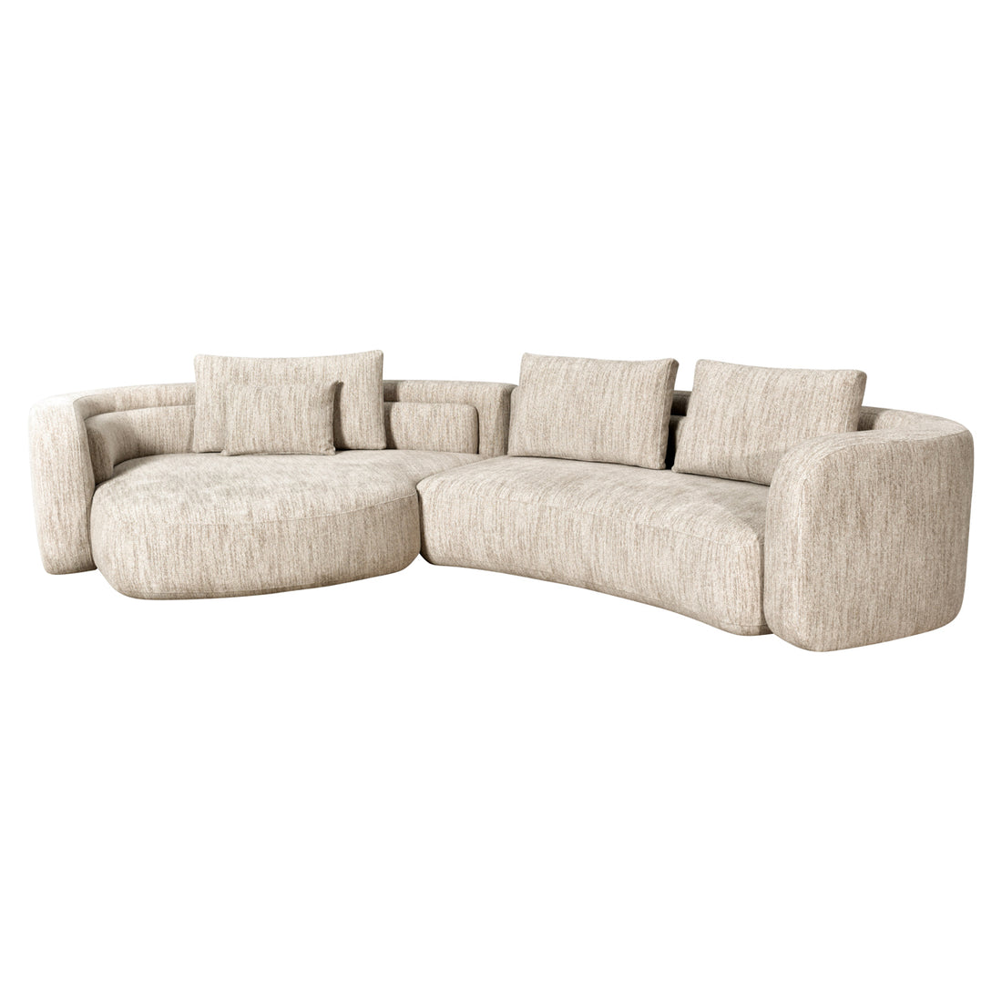 Richmond Interiors Sofa Angusto natural softweave lounge left Sofa Richmond Interiors