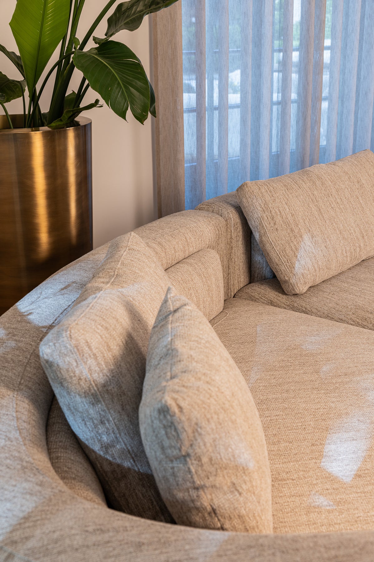Richmond Interiors Sofa Angusto natural softweave lounge left Richmond Interiors