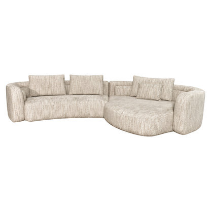 Richmond Interiors Sofa Angusto natural softweave lounge right