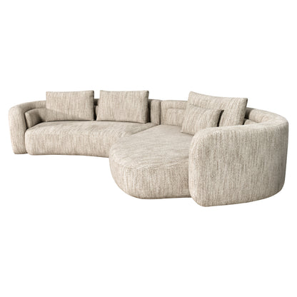 Richmond Interiors Sofa Angusto natural softweave lounge right