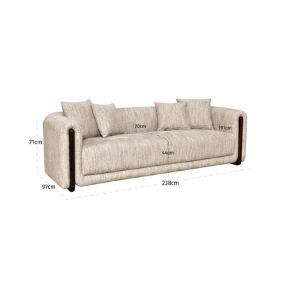 Richmond Interiors Sofa Winslov natural softweave fire retardant