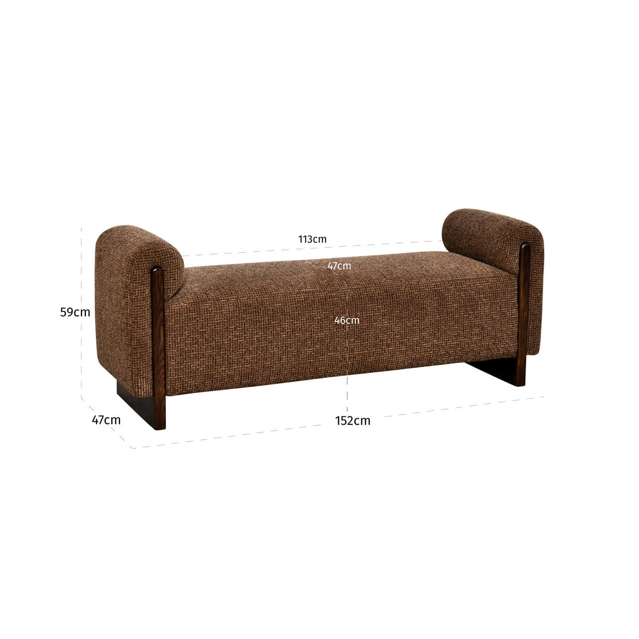 Richmond Interiors Bank Winslov brown blockweave fire retardant