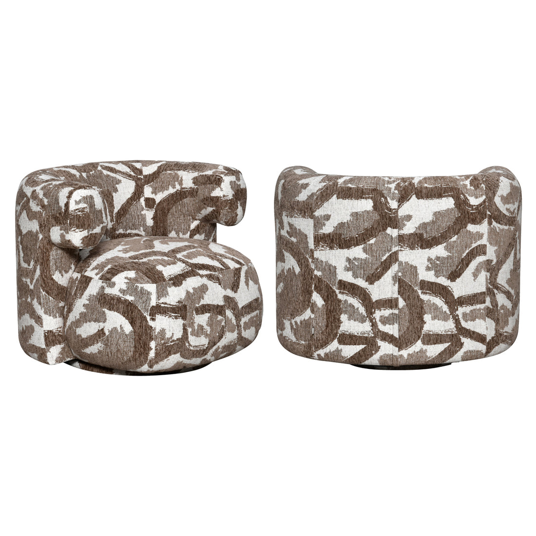 Richmond Interiors Lounge Stuhl Talley brown nature swivel