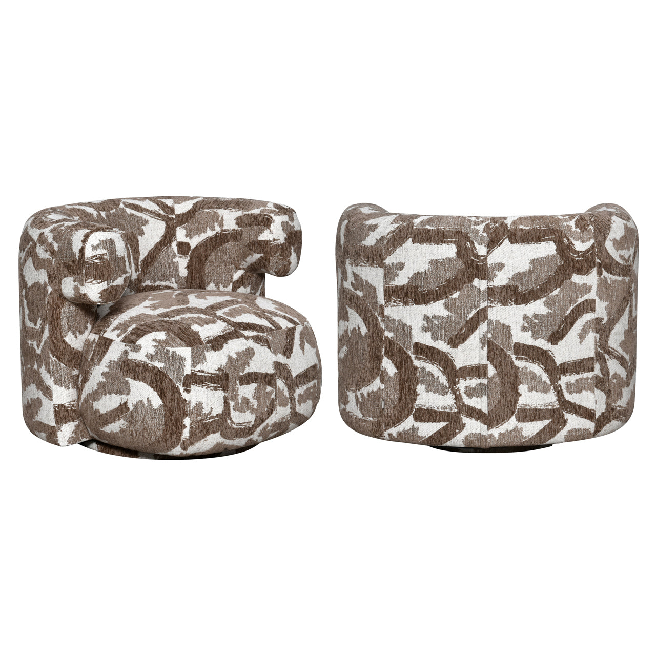 Richmond Interiors Lounge Stuhl Talley brown nature swivel