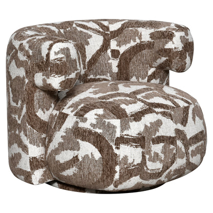Richmond Interiors Lounge Stuhl Talley brown nature swivel