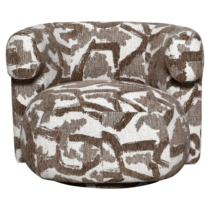 Richmond Interiors Lounge Stuhl Talley brown nature swivel
