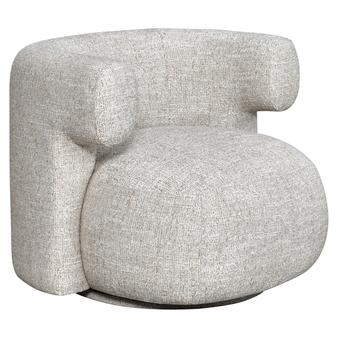 Richmond Interiors Lounge Stuhl Talley cream tweed swivel