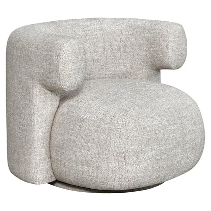 Richmond Interiors Lounge Stuhl Talley cream tweed swivel