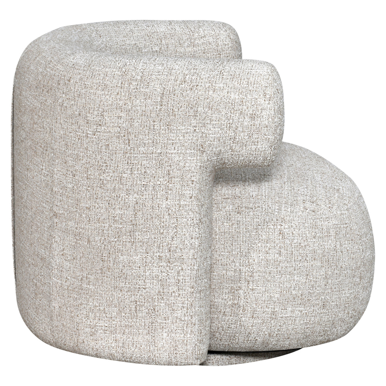 Richmond Interiors Lounge Stuhl Talley cream tweed swivel