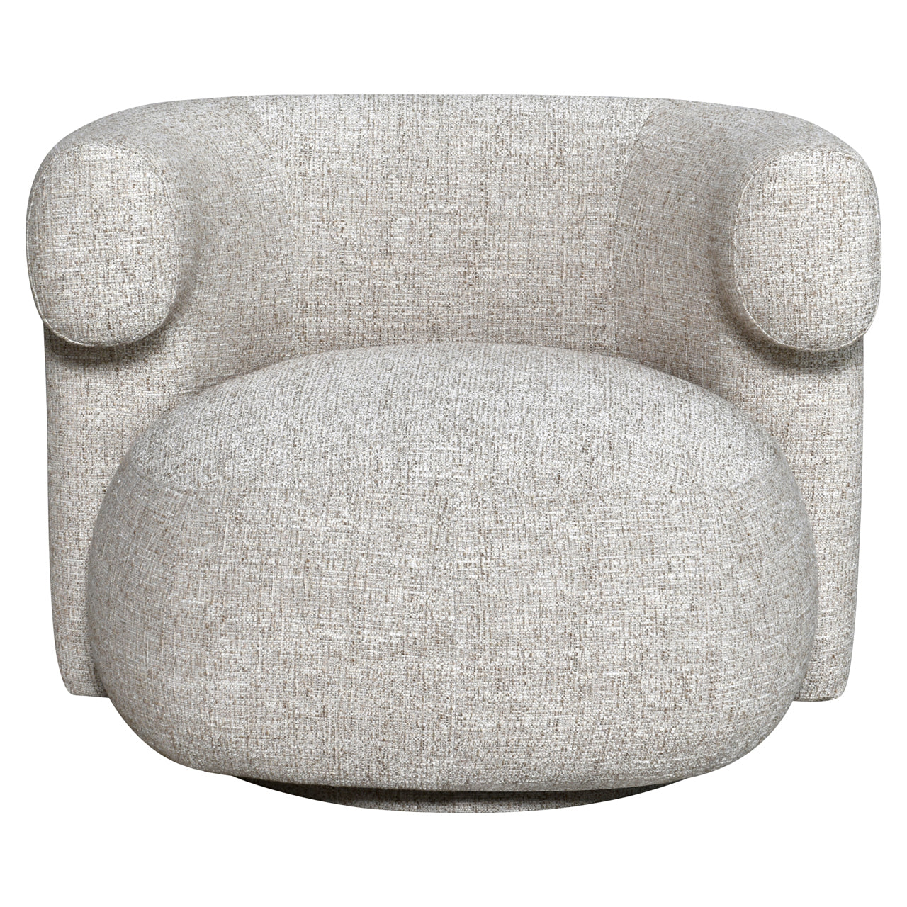 Richmond Interiors Lounge Stuhl Talley cream tweed swivel
