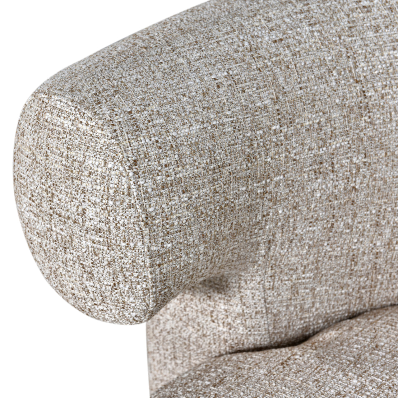 Richmond Interiors Lounge Stuhl Talley cream tweed swivel